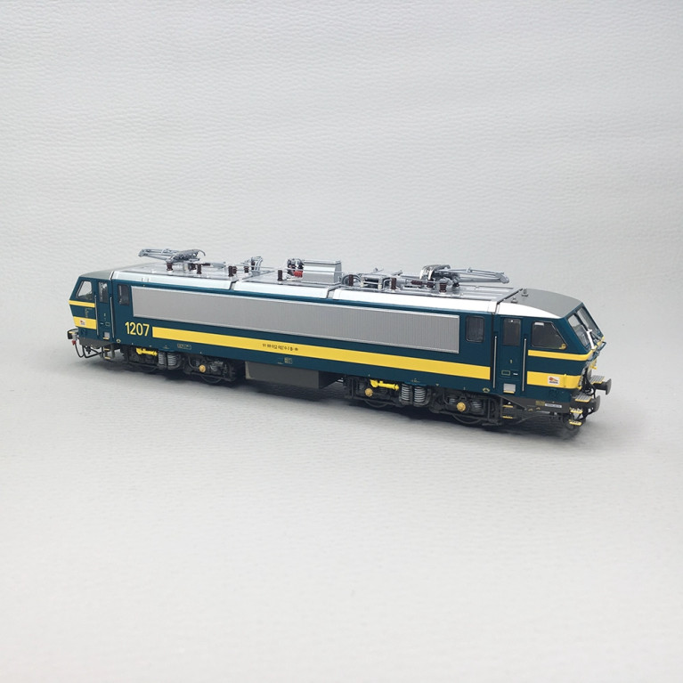 Locomotive électrique "Airco Magelan", N°1207, bleue et jaune, UIC, SNCB, Ep. VI, LSMODELS 12097, HO 1/87