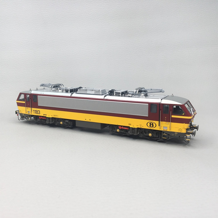 Locomotive électrique, N°1183, rouge et jaune, SNCB, Ep. VI, LSMODELS 12098, HO 1/87