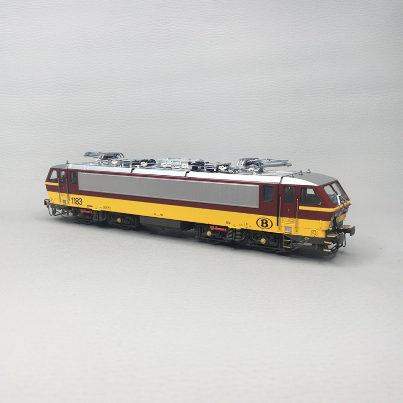 Locomotive électrique, N°1183, rouge et jaune, SNCB, Ep. VI, LSMODELS 12598, HO 1/87
