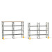 Rayonnage industriel, pour 48 euro palettes, avec auvent - PREISER 17125 - HO 1/87