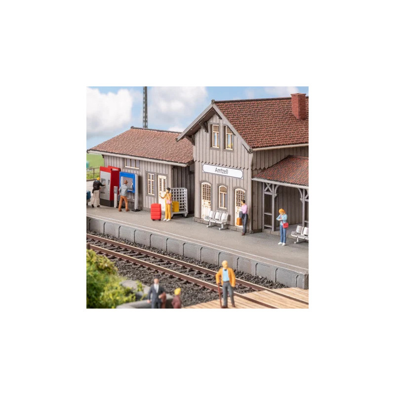 Kit 3D, gare et quai - NOCH 16401 - HO 1/87