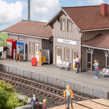 Kit 3D, gare et quai - NOCH 16401 - HO 1/87