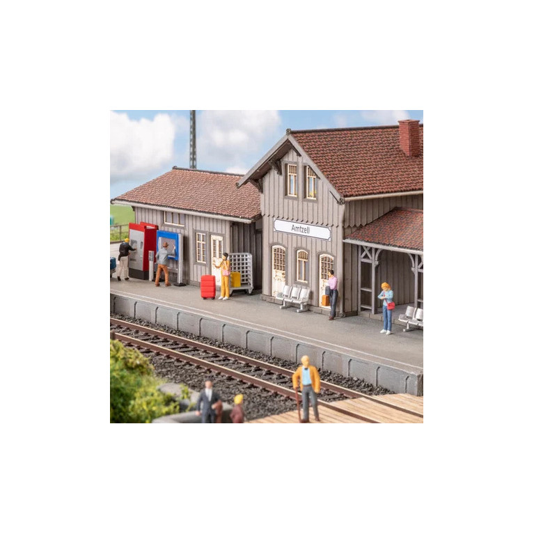 Kit 3D, gare et quai - NOCH 16401 - HO 1/87