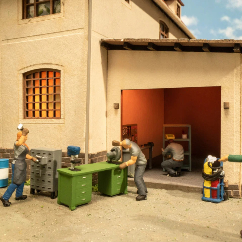 Kit 3D, industrie et commerce - NOCH 16410 - HO 1/87
