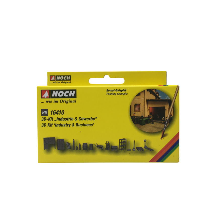 Kit 3D, industrie et commerce - NOCH 16410 - HO 1/87