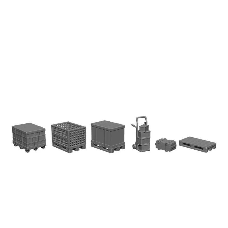 Kit 3D, ensemble de chargement, palettes et caisses - NOCH 16412 - HO 1/87