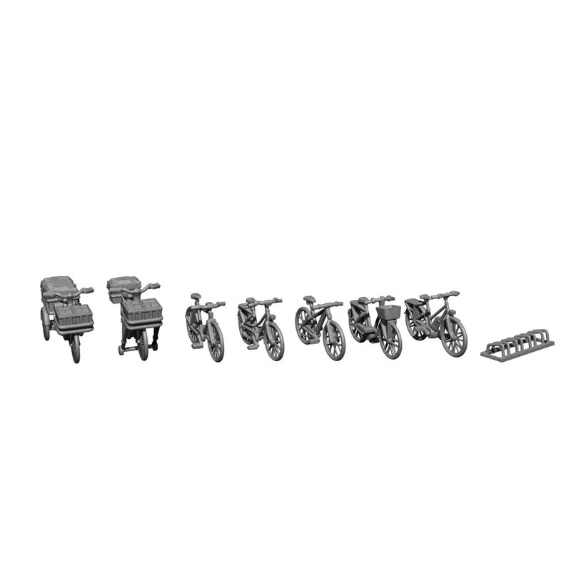 Kit 3D, vélos - NOCH 16416 - HO 1/87