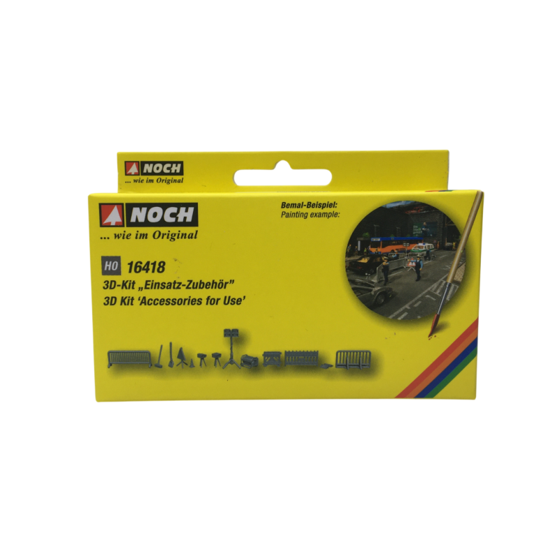 Kit 3D, accessoires de police - NOCH 16418 - HO 1/87
