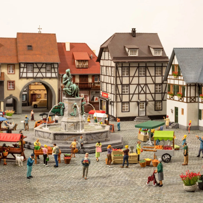 Kit 3D, sur le marché - NOCH 16420 - HO 1/87