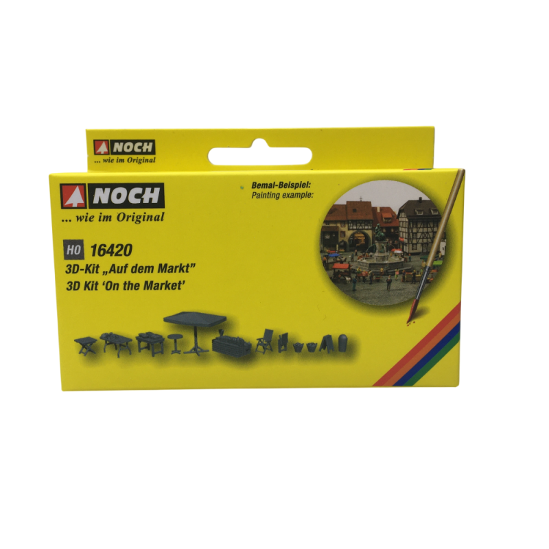 Kit 3D, sur le marché - NOCH 16420 - HO 1/87