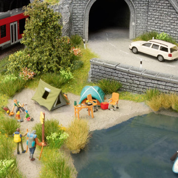 Kit 3D, camping - NOCH 16424 - HO 1/87