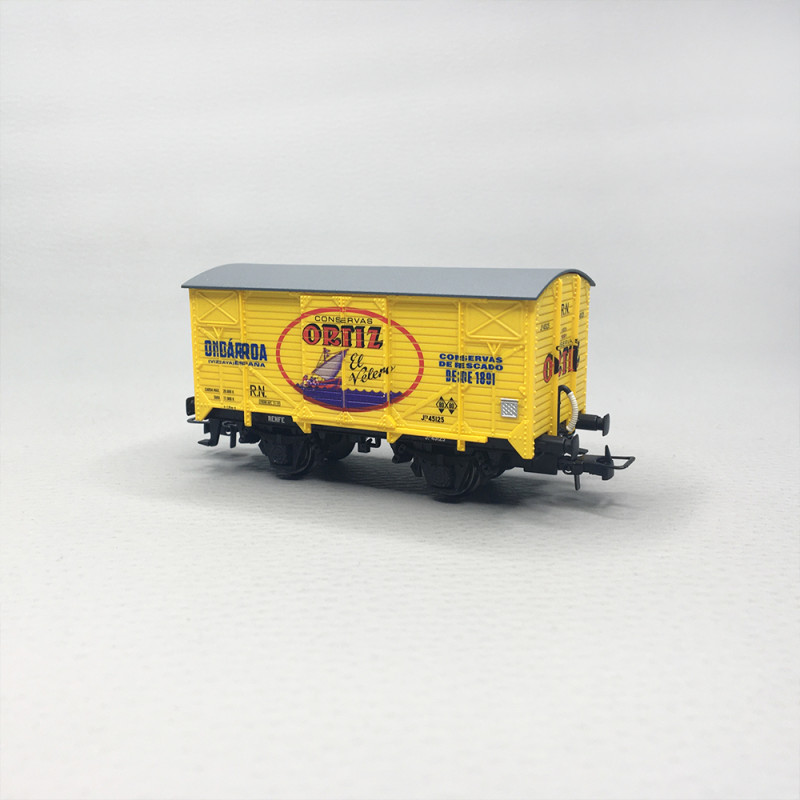 Wagon couvert type J, "Conservas Ortiz", R.N., Ep. III, ELECTROTREN HE6092, HO 1/87