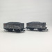 Coffret 2 wagons tombereaux, chargement charbon, RENFE, Ep. III, ELECTROTREN HE6094, HO 1/87