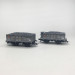 Coffret 2 wagons tombereaux, chargement charbon, RENFE, Ep. III, ELECTROTREN HE6094, HO 1/87