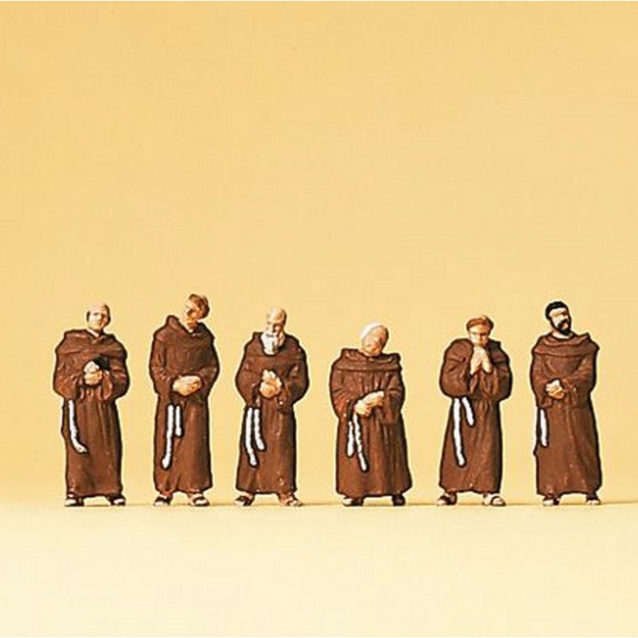 6 moines franciscains  N-1/160-PREISER 79045