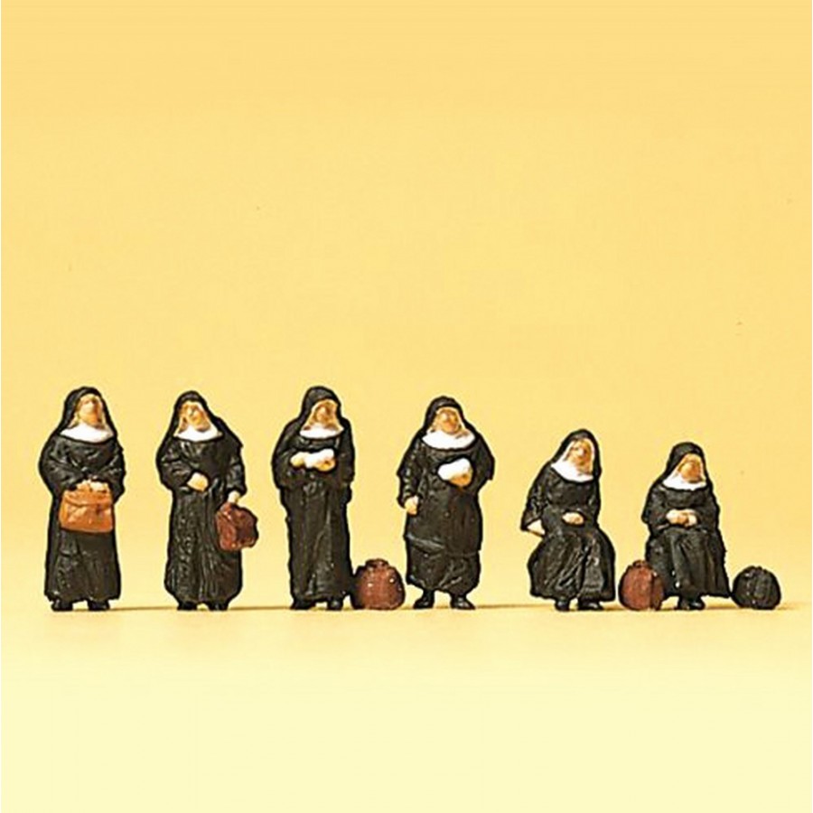 6 sœurs religieuses  N-1/160-PREISER 79128