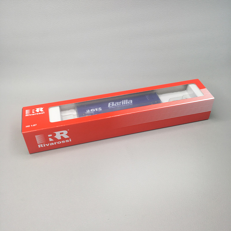 Wagon porte-conteneurs Sgnss, conteneur 45 pieds "GTS Barilla", Mercitalia, Ep. VI, RIVAROSSI HR6706, HO 1/87