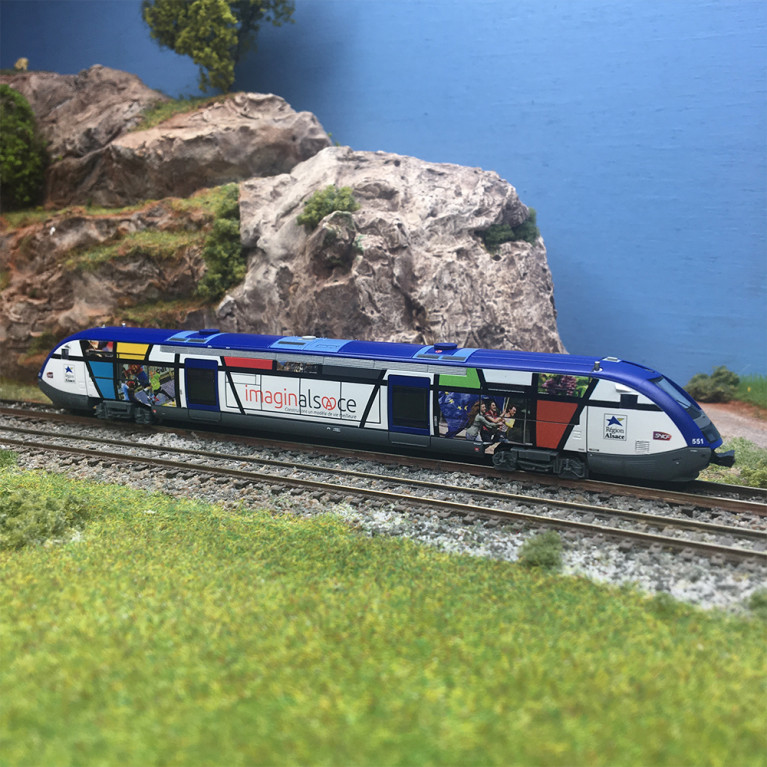 Autorail diesel X 73551, "Imaginalsace", SNCF, Ep. VI, ARNOLD HN2683, N 1/160