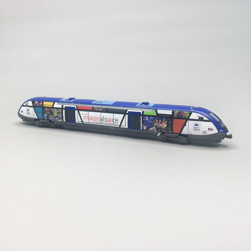 Autorail diesel X 73551, "Imaginalsace", SNCF, Ep. VI, ARNOLD HN2683, N 1/160