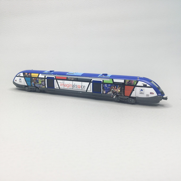 Autorail diesel X 73551, "Imaginalsace", SNCF, Ep. VI, ARNOLD HN2683, N 1/160