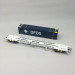 Wagon porte-conteneurs Sgnss, conteneur 45 pieds "DFDS", gris, Ep. VI, RIVAROSSI HR6704, HO 1/87
