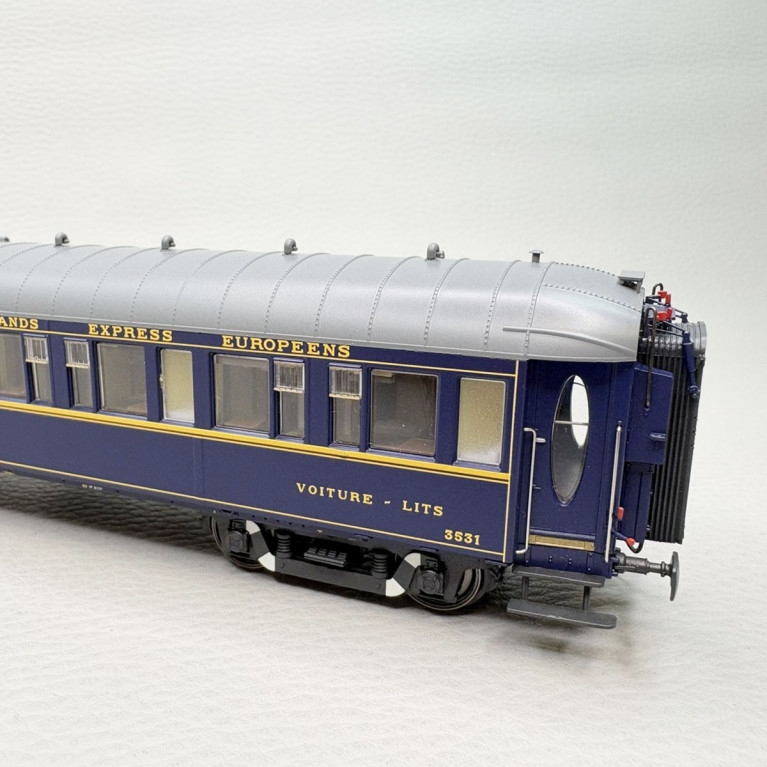 Voiture-lits Lx 20 (EIC), N°3531, bleue, CIWL, Ep. IIIb, LSMODELS 49236, HO 1/87