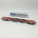 Wagon porte-conteneurs MMC3, conteneur 40 pieds "Ford", rouge oxyde, Ep. IV, ELECTROTREN HE6102, HO 1/87