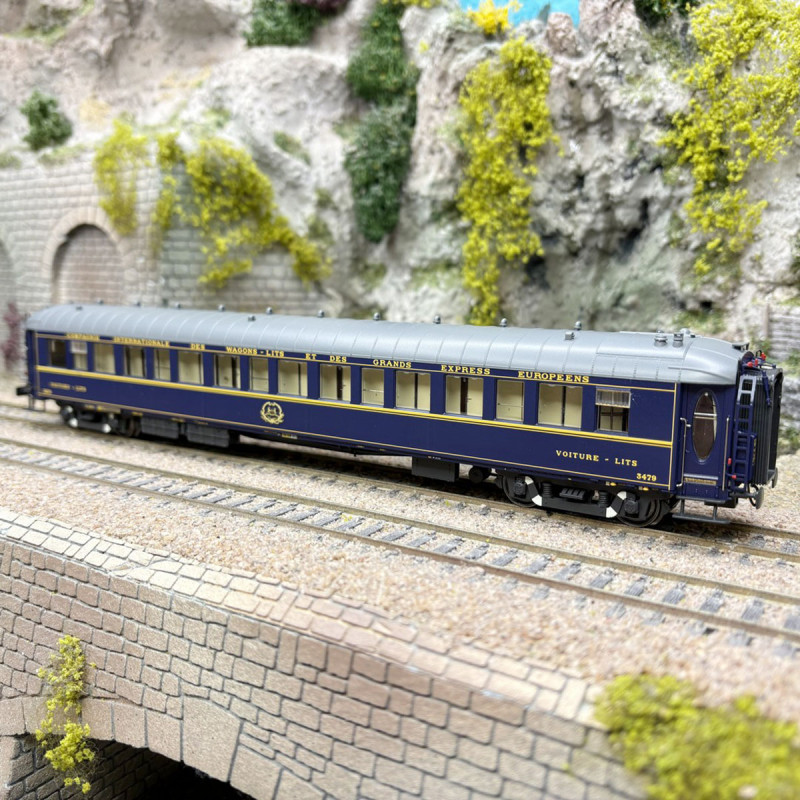 Voiture-lits Lx 20 (METRO), N°3479, bleue, CIWL, Ep. IIIb, LSMODELS 49235, HO 1/87