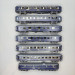 Coffret 7 voitures "Le Train Bleu" 1954, CIWL, Ep. III, MODELS WORLD MW1005, HO 1/87