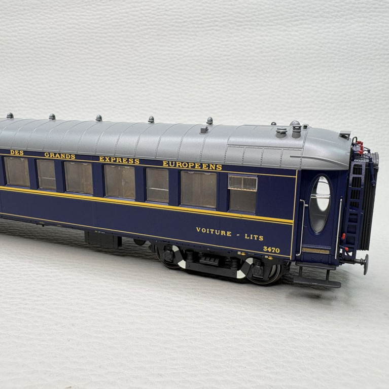 Coffret 7 voitures "Le Train Bleu" 1954, CIWL, Ep. III, MODELS WORLD MW1005, HO 1/87