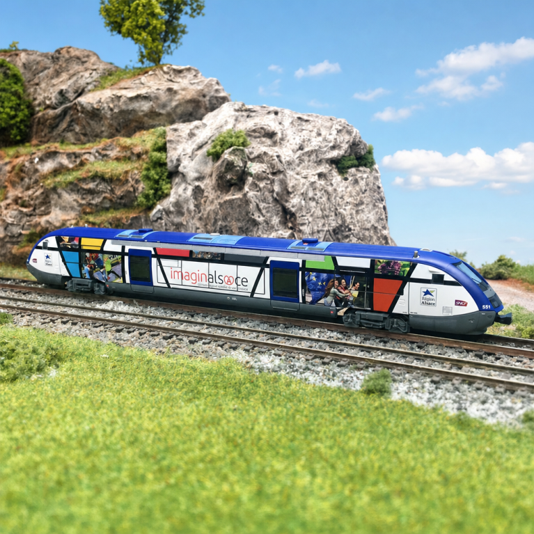 Autorail X 73551 Imaginalsace SNCF Son, Arnold HN2683S