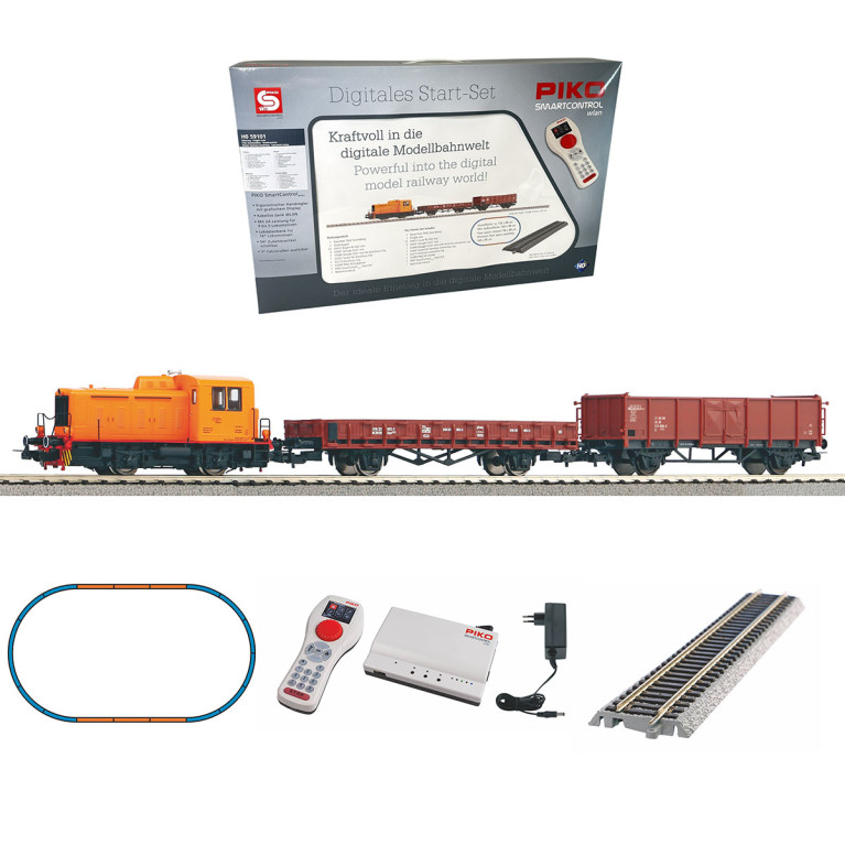 Coffret de démarrage digital WLAN, locomotive TGK2 "Kaluga", DR, Ep. IV, PIKO 59101, HO 1/87