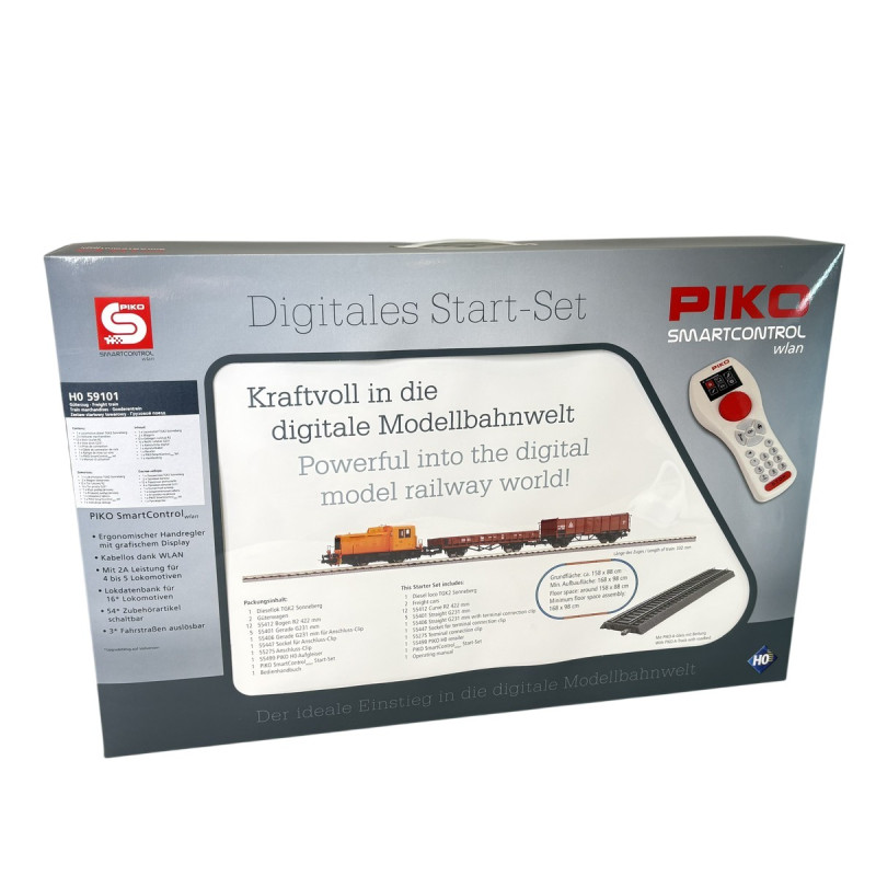 Coffret de démarrage digital WLAN, locomotive TGK2 "Kaluga", DR, Ep. IV, PIKO 59101, HO 1/87