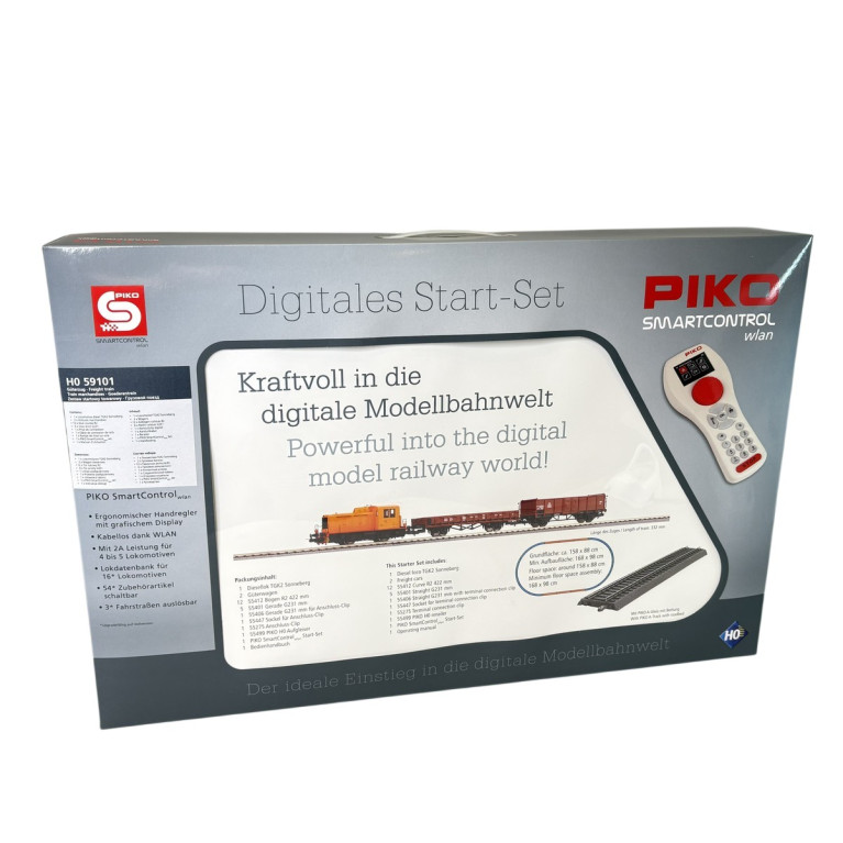 Coffret de démarrage digital WLAN, locomotive TGK2 "Kaluga", DR, Ep. IV, PIKO 59101, HO 1/87