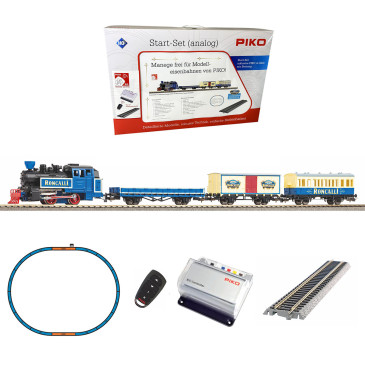Coffret de démarrage R/C, train de marchandises "Roncalli", locomotive vapeur, PIKO 57142, HO 1/87