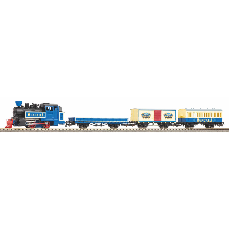 Coffret de démarrage R/C, train de marchandises "Roncalli", locomotive vapeur, PIKO 57142, HO 1/87