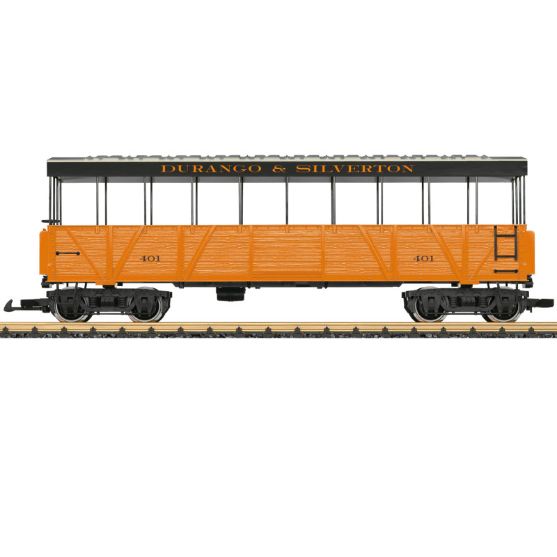 Voiture d'observation N°401, jaune, Durango & Silverton, Ep. VI, LGB 30262, G 1/22.5