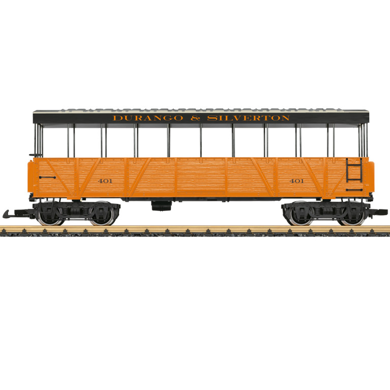 Voiture d'observation N°401, jaune, Durango & Silverton, Ep. VI, LGB 30262, G 1/22.5