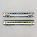 Coffret 2 voitures Corail VTU, livrée d'origine, 1ère + 2nde classe, SNCF, Ep. IV, AZAR MODELS V01-ONP1, Z 1/220