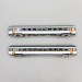 Coffret 2 voitures Corail VTU, livrée d'origine, 1ère + 2nde classe, SNCF, Ep. IV, AZAR MODELS V01-ONP1, Z 1/220