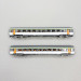 Coffret 2 voitures Corail VTU, livrée d'origine, 2nde classe, SNCF, Ep. IV, AZAR MODELS V01-ONP2, Z 1/220