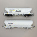 Coffret 2 wagons-trémies céréaliers, parois lisses et bombées, "Millet", SNCF, Ep. VI, JOUEF HJ6320, HO 1/87