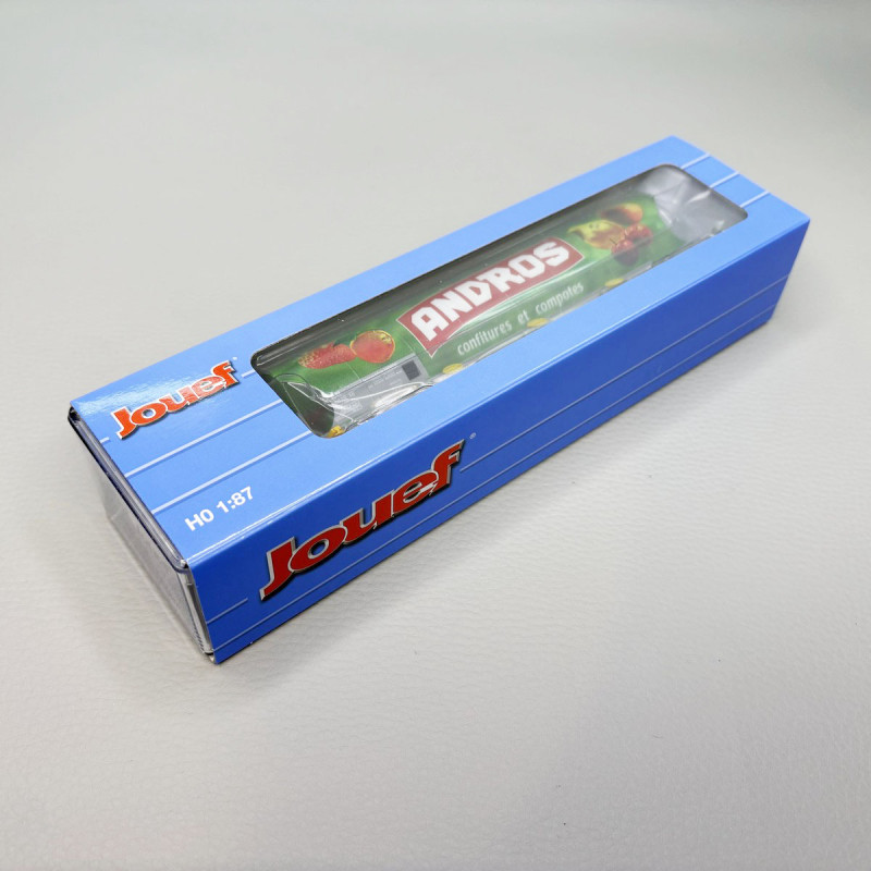 Wagon-trémie pour transport de sucre, "Andros", livrée verte, SNCF, Ep. IV, JOUEF HJ6318, HO 1/87