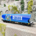 Wagon-trémie céréales, parois arrondies, "De Cecco", bleu clair, FS, Ep. VI, RIVAROSSI HR6692, HO 1/87