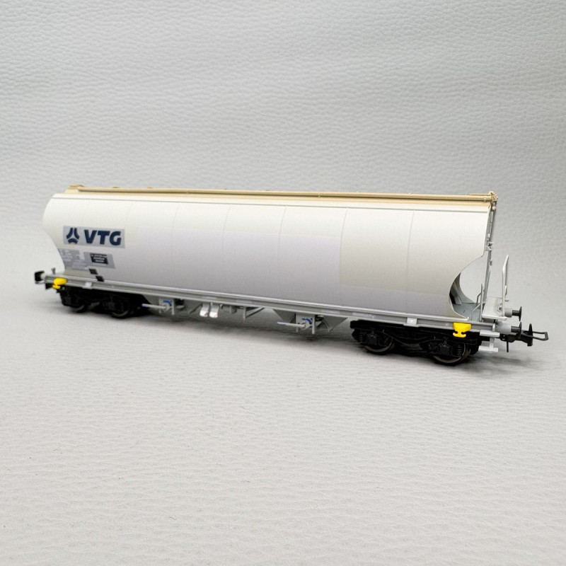 Coffret 2 wagons-trémies à céréales, noir/gris, VTG, Ep. VI, RIVAROSSI HR6689, HO 1/87