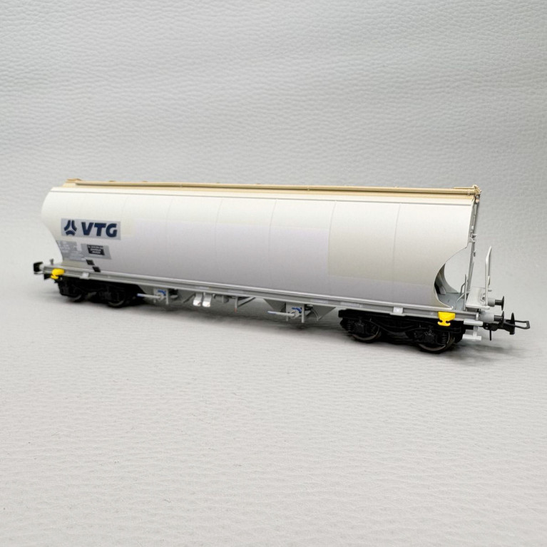 Coffret 2 wagons-trémies à céréales, noir/gris, VTG, Ep. VI, RIVAROSSI HR6689, HO 1/87