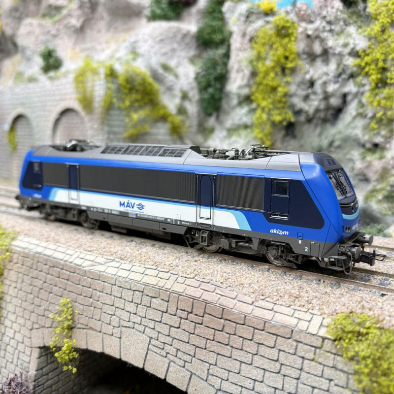 Locomotive électrique 490 010, ex BB 36000, Akiem/MÁV, livrée bleue, Ep. VI, RIVAROSSI HR2995, HO 1/87