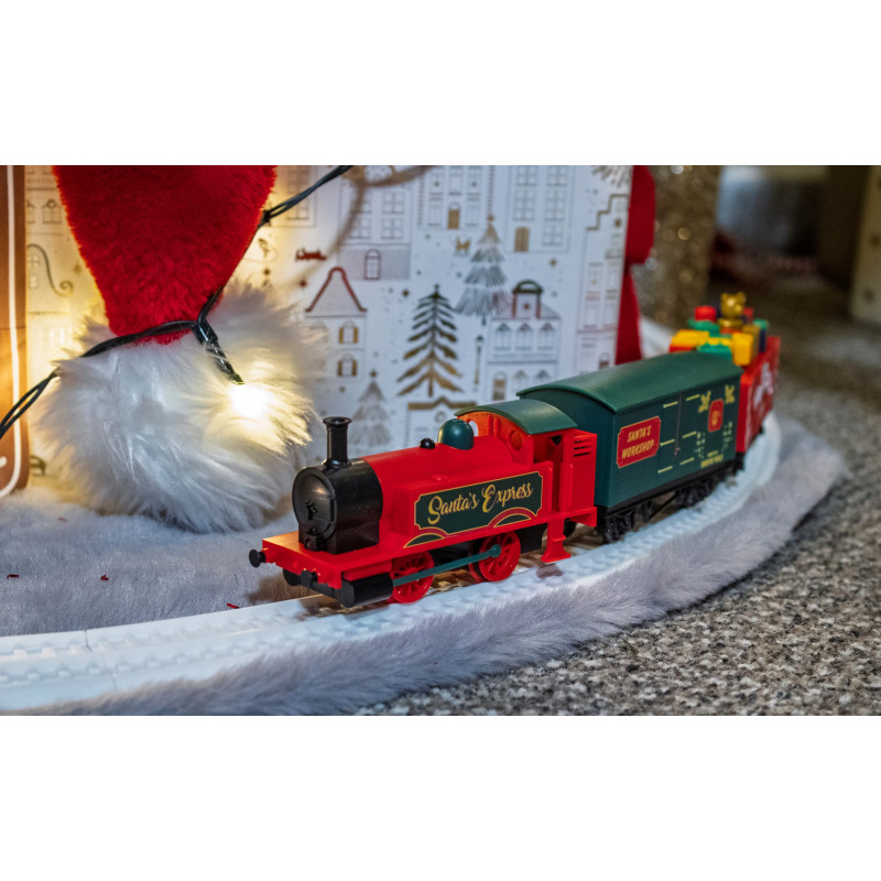 Coffret train express du Père Noël, batterie rechargeable, Playtrains, HORNBY R9363M, OO 1/76