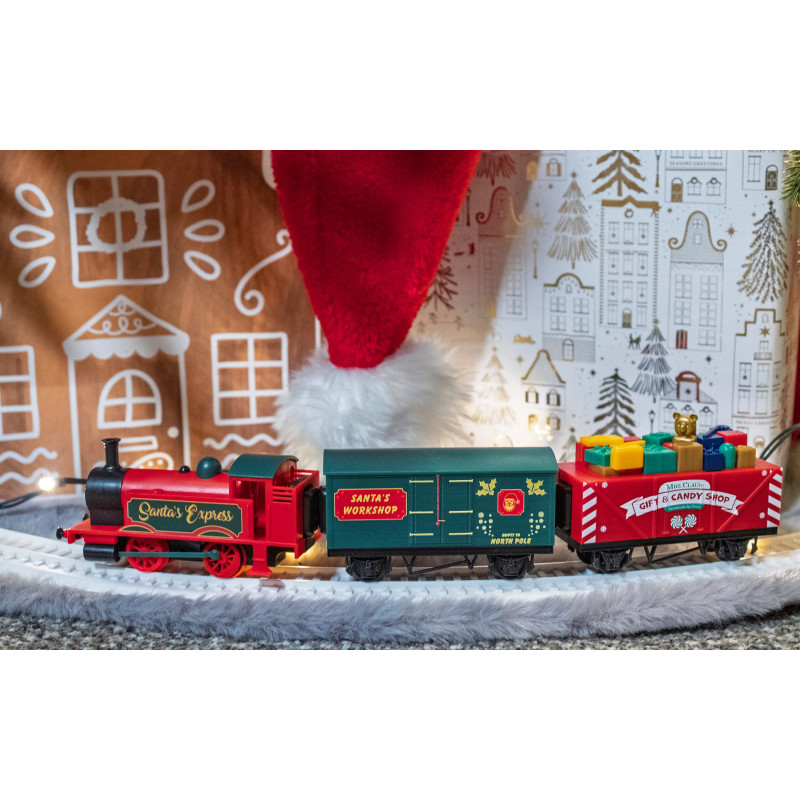 Coffret train express du Père Noël, batterie rechargeable, Playtrains, HORNBY R9363M, OO 1/76