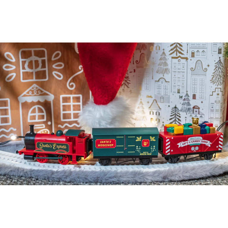 Coffret train express du Père Noël, batterie rechargeable, Playtrains, HORNBY R9363M, OO 1/76